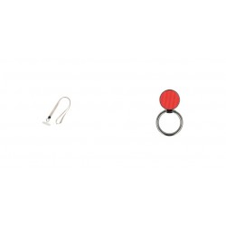 Phone Pendant GC-M4 White 46cm+Ring Holder Carbon Red