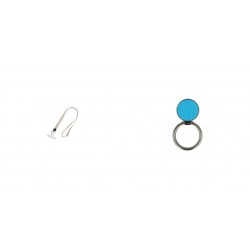 Phone Pendant GC-M4 White 46cm+Ring Holder Carbon Blue