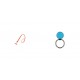 Phone Pendant GC-M4 Orange 46cm+Ring Holder Carbon Blue