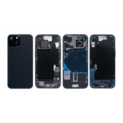 Apple iPhone 15 Full Housing All Parts(Vibra/NFC/Charging Connector/Power/Volume/Flash Flex/Sim Tray)Black GRADE A