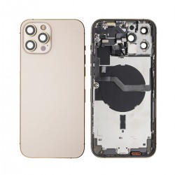 Apple iPhone 12 Pro Max Full Housing All Parts(Vibra/NFC/Charging Connector/Power/Volume/Flash Flex/Sim Tray) Gold GRADE A