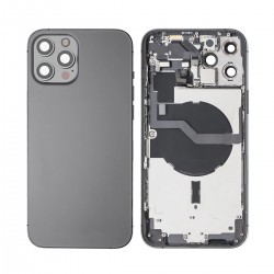 Apple iPhone 12 Pro Max Full Housing All Parts(Vibra/NFC/Charging Connector/Power/Volume/Flash Flex/Sim Tray) Graphite GRADE A