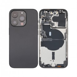 Apple iPhone 14 Pro Full Housing All Parts(Vibra/NFC/Charging Connector/Power/Volume/Wifi/Flash Flex/Sim Tray) Black GRADE A