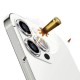 Apple iPhone 17 Pro/17 Pro Max Tempered Glass Hard Diamond for Camera Lens Gold 3pcs