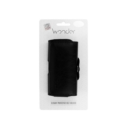 Wonder Leather Belt Case Iphone 15 Pro/16 Pro/17/Samsung S24/S24 Plus Size 17 Black