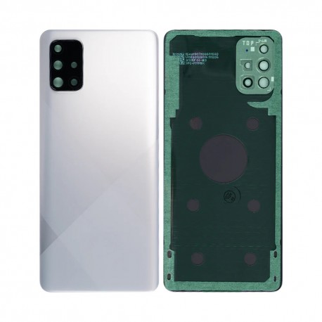 Samsung Galaxy A71 BatteryCover+Camera Lens Silver GRADE A