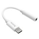 HOCO LS33 Type-C/3.5mm Jack Adapter Grey