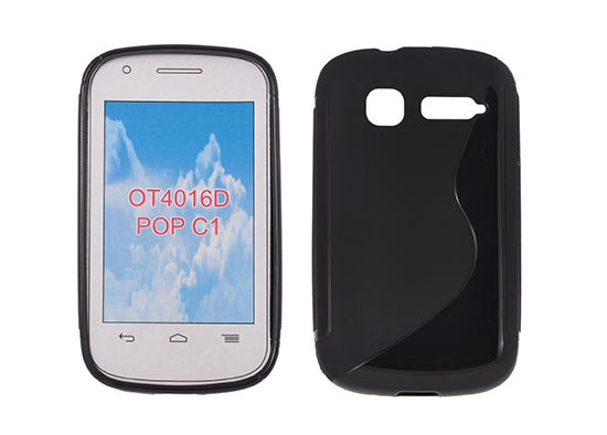 Silicone S-Line Alcatel C1 black