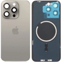 Apple iPhone 15 Pro Max BackCover with Magsafe+Camera Lens Natural Titanium GRADE A