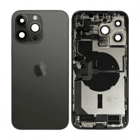 Apple iPhone 14 Pro Max Full Housing All Parts(Vibra/NFC/Charging Connector/Power/Volume/Flash Flex/Sim TrayTray) Black GRADE A