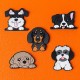 3D Sticker set of 5 Dog
