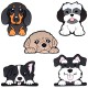 3D Sticker set of 5 Dog