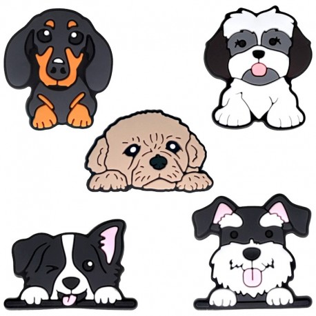 3D Sticker set of 5 Dog