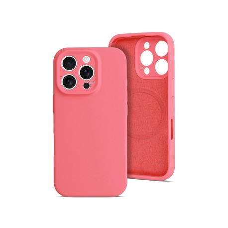 Apple iPhone 17 Pro Max Pure Color Magsafe Silicone Red