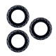 Apple iPhone 13 Pro Max Tempered Glass for Camera Lens Black Glitter 3pcs