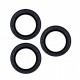 Apple iPhone 15 Pro Tempered Glass for Camera Lens Black Glitter 3pcs
