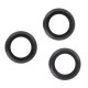 Apple iPhone 16 Pro Tempered Glass for Camera Lens Black Frame 3pcs
