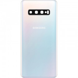 Samsung Galaxy S10 BatteryCover+CameraLens White GRADE A