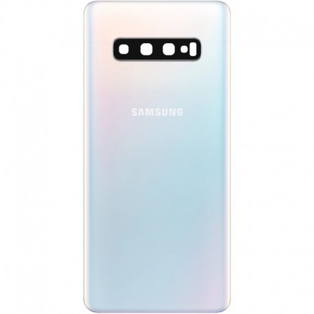 Samsung Galaxy S10 BatteryCover+CameraLens White GRADE A