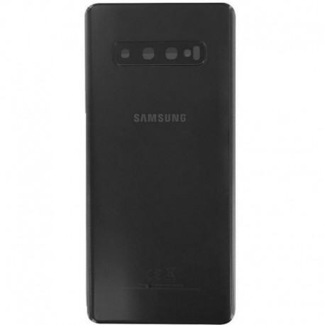 Samsung Galaxy S10 Plus BatteryCover+Camera Lens Black GRADE A