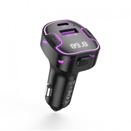 XO BCC12 FM Transmitter Bluetooth MP3 Car Charger 3,1A Black