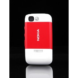 Nokia 5200 Set Cover white Red ORIGINAL