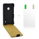 Blun Flip Case Samsung S5/G900+Screen Protector black