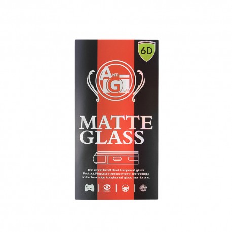 Apple iPhone 14 Pro Max 6D Full Glue Matt Tempered Glass Black