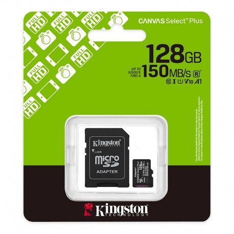 Kingston MicroSD Card 128GB+Adapter Class Gen 3 150MB/s
