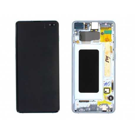 Samsung Galaxy S10 Plus Lcd+Touch Screen+Frame Prism Blue ORIGINAL