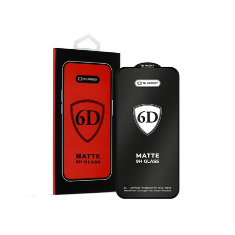 XIaomi Redmi Note 15 Pro 6D Full Glue Matte Tempered Glass Black