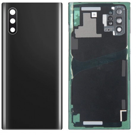 Samsung Galaxy Note 10 Plus BatteryCover+Camera Lens Black GRADE A