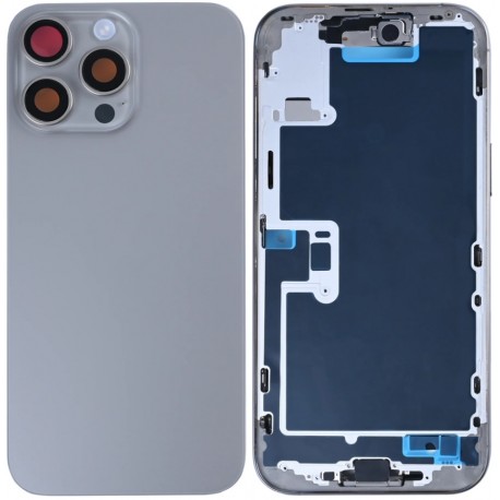 Apple iPhone 16 Pro Max Full Housing All Parts(Vibra/NFC/Charging Connector/Power/Volume/Flash Flex/Sim Tray)Nat Titanium GRA