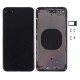Apple iPhone 8 Plus BackCover Full Body+Camera Lens Black HQ