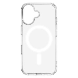 Apple iPhone 16 Magsafe AntiShock Big Hole 1.5mm+ Button Silicone Transparent