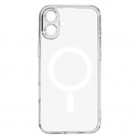 Apple iPhone 16 Magsafe AntiShock Big Hole 1.5mm Silicone Transparent