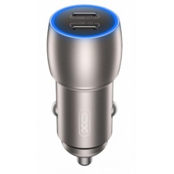 XO CC51 PD 40W Usb-C+Usb-C Car Adapter Charger Silver