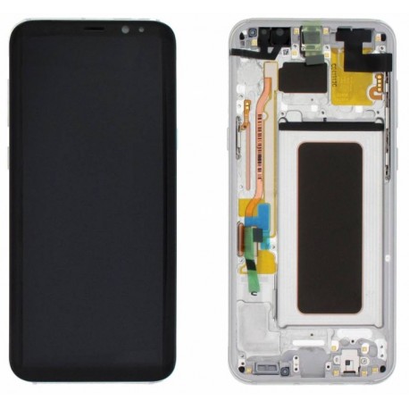 Samsung Galaxy S8 Plus Lcd+Touch Screen+Frame Silver ORIGINAL