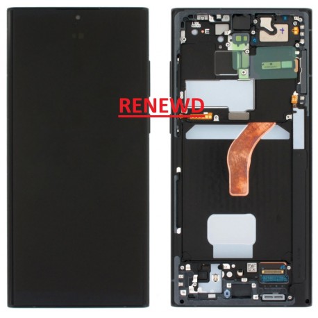 Samsung Galaxy S22 Ultra 5G Lcd+Touch Screen+Frame Graphite ORIGINAL Renewd