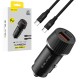 Blavec BS-03B-C PD Car Charger+Usb-C/Usb-C Data Cable 1M Black