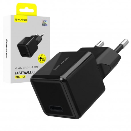 Blavec BC-10 PD 25W 3A Usb-C Wall Adapter Charger Black