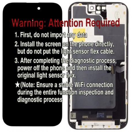 Apple iPhone 14 Pro Lcd+Touch Screen Black Diagnostic Tactical
