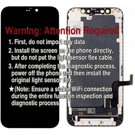Apple iPhone 12 Mini Lcd+Touch Screen Black Diagnostic Tactical
