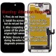 Apple iPhone 16 Lcd+Touch Screen Black Diagnostic SOFT OLED