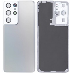 Samsung Galaxy S21 Ultra 5G BatteryCover+Camera Lens Silver GRADE A