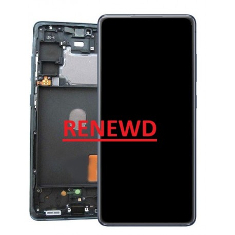 Samsung Galaxy S20 FE 4G Lcd+Touch Screen+Frame Navy/Blue ORIGINAL Renewed