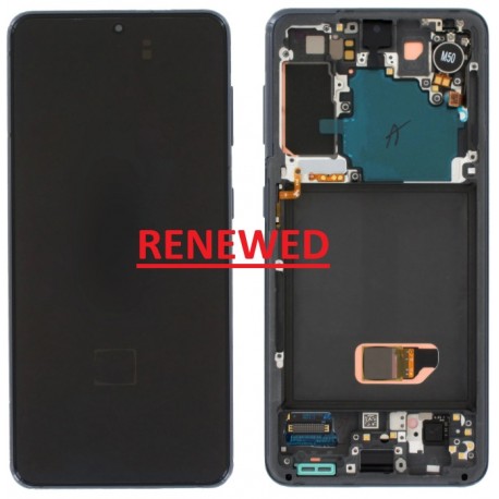 Samsung Galaxy S21 5G Lcd+Touch Screen+Frame (No Front Camera) Grey/Black ORIGINAL Renewed