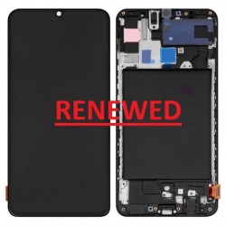 Samsung Galaxy A70 Lcd+Touch+Frame Black ORIGINAL Renewed