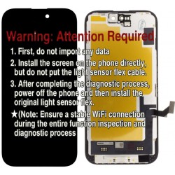 Apple iPhone 15 Lcd+Touch Screen Black Diagnostic SOFT OLED