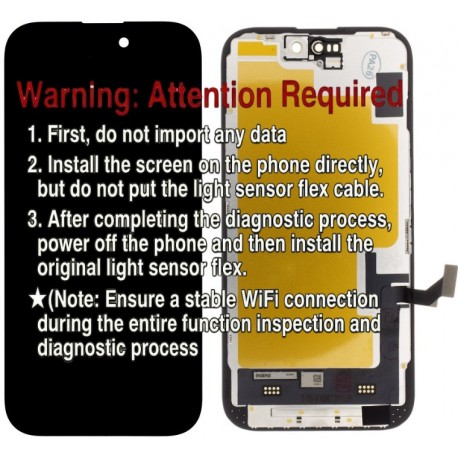 Apple iPhone 15 Lcd+Touch Screen Black Diagnostic SOFT OLED